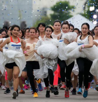 Organizers of the Running of the Brides Event in Bangkok Say Its Nothing Like the Running of the Bulls Attraction in Spain